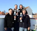 Die Sieger der 4. K&K-Butttour (v. links): Mario Thielicke, Shorty, Rainer Korn und Gewinner Thomas Czapla.